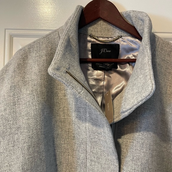 NWT J. Crew Cocoon Coat in Italian stadium-cloth wool - Picture 6 of 9